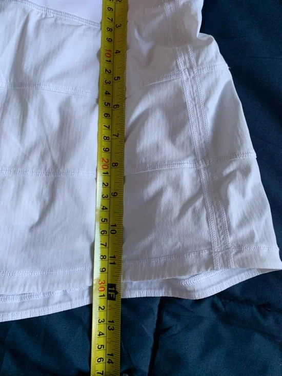 lululemon athletica White Pace Rival Skirt Size 6 - Picture 4 of 8